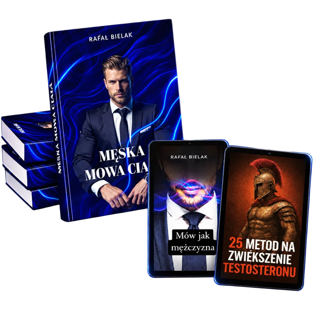 E-book „Męska Mowa Ciała” z bonusami „Mów jak mężczyzna” i „25 metod na zwiększenie testosteronu”